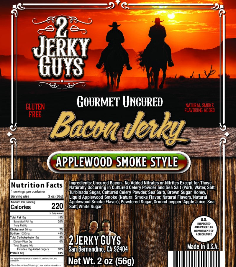 Applewood Smoked Bacon Jerky - GLUTEN FREE