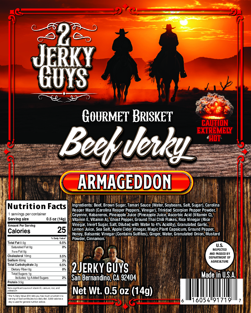 Armegeddon Brisket Beef Jerky 1/2 oz