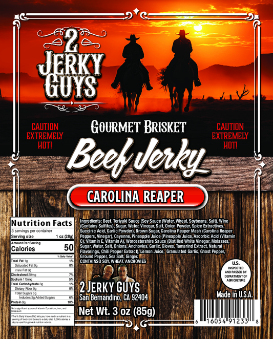 Carolina Reaper Brisket Beef Jerky