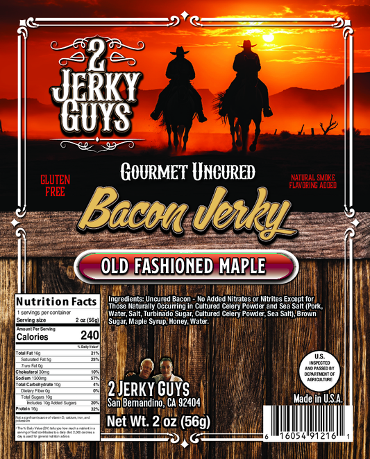 Maple Bacon Jerky - GLUTEN FREE