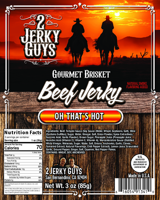 Oh, That's Hot - Cayenne Pepper Brisket Beef Jerky