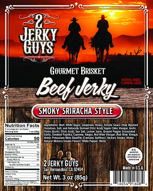 Smoky Sriracha Brisket Beef Jerky